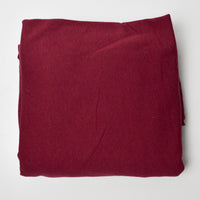Dark Red Fleece Backed Jersey Knit Fabric - 60" x 60"
