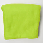 Lime Green Thick Fleece Fabric - 28" x 64"