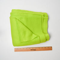 Lime Green Thick Fleece Fabric - 28" x 64"
