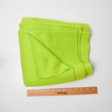 Lime Green Thick Fleece Fabric - 28" x 64"