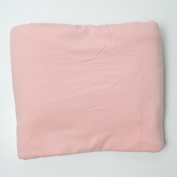 Light Pink Fleece Backed Jersey Knit Fabric - 60" x 76"