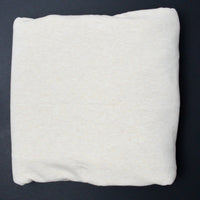Oatmeal Fleece Backed Jersey Knit Fabric - 60" x 72"