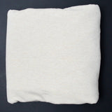 Oatmeal Fleece Backed Jersey Knit Fabric - 60" x 72"