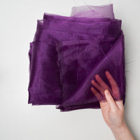 Purple Sheer Organza Fabric - 60" x 210"