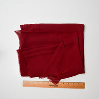Dark Red Sheer Flowy Crepe Fabric - 45" x 140"