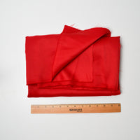 Red Polyester Twill Woven Fabric - 47" x 60"