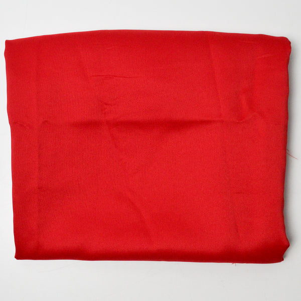 Red Polyester Twill Woven Fabric - 47" x 60"