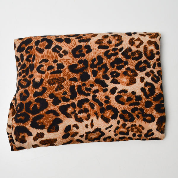 Cheetah Print Thin Stretch Knit Fabric - 66" x 144"