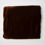 Dark Brown Stretch Velvet Fabric - 64" x 74"