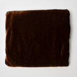 Dark Brown Stretch Velvet Fabric - 64" x 74"
