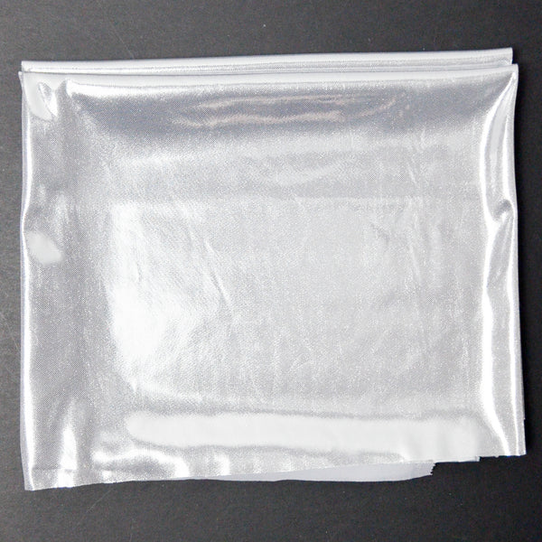 Shiny Silver One-Way Stretch Knit Fabric - 39" x 49"