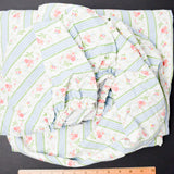 Floral Striped Vintage Ralph Lauren Full Size Fitted Sheet - 54" x 75"