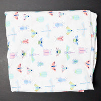 Bug Print Polyester Flat Sheet + Pillowcase - 66" x 96"