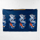Dragon + Carps Print Noren Fabric Panel - 45" x 78"