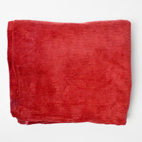 Muted Red Wide Wale Corduroy Fabric - 40" x 96"