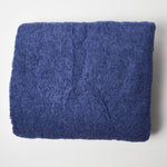 Dark Blue Faux Shearling Fabric - 60" x 60"