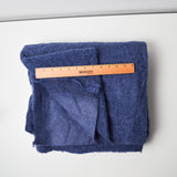 Dark Blue Faux Shearling Fabric - 60" x 60"