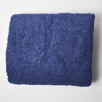 Dark Blue Faux Shearling Fabric - 60" x 60"
