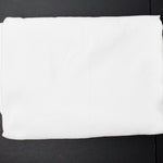 White Polyester Woven Fabric - 64" x 96"