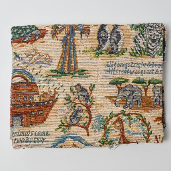 Noah's Ark Woven Tapestry Fabric - 35" x 35"