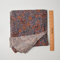 Dark Floral Quilting Weight Woven Fabric - 42" x 96"
