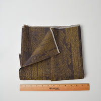 Green + Brown Woven Fabric - 14" x 144"