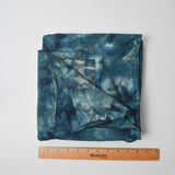 Dark Teal Tie-Dye Soft Sueded Knit Fabric - 62" x 68"