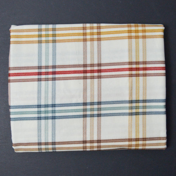 Colorful Plaid Print Woven Fabric - 44" x 104"