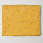 Yellow + Orange Crisp Silk Blend Fabric - 54" x 80"