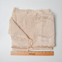 Light Peach/Beige Silk Woven Fabric - 54" x 104"