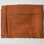 Russet Brown + Black Print Silk Woven Fabric - 46" x 88"