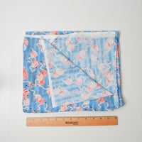 Blue + Pink Flamingo Quilting Weight Woven Fabric - 45" x 50"