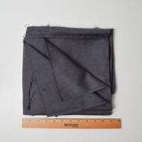 Dark Gray Twill Woven Suiting Fabric - 56" x 62"