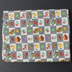 Fruit + Plaid Print Quilting Weight Woven Fabric - 40" x 46"