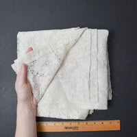White Polyester Lace Tablecloth - 56" x 82"
