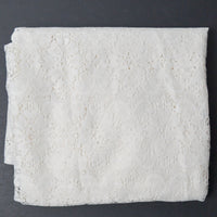 White Polyester Lace Tablecloth - 56" x 82"