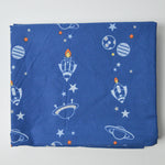 Blue Space Fabric - 64" x 84"