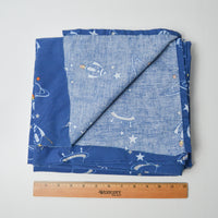 Blue Space Fabric - 64" x 84"