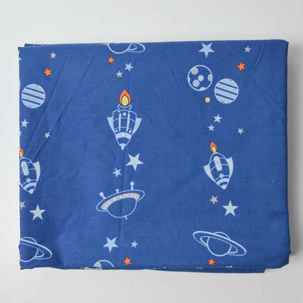 Blue Space Fabric - 64" x 84"