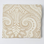 Cream + Tan Canvas Woven Fabric - 56" x 72"