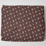 Brown + Tiny Floral Print Quilting Weight Woven Fabric - 44" x 216"