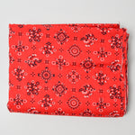 Red Bandana Print Quilting Weight Woven Fabric - 44" x 288"