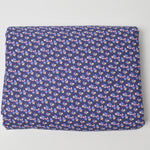 Blue + Tiny Floral Print Quilting Weight Woven Fabric - 44" x 216"