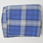 Blue Plaid Woven Shirt Fabric - 40" x 172"