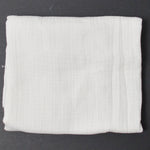 White Cotton Double Gauze Fabric - 24" x 58"