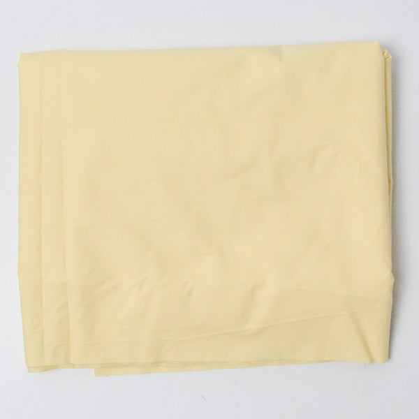 Light Yellow Poplin Shirting Fabric - 44" x 68"