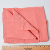Coral Brushed Surface Quilting Weight Woven Fabric - 31" x 76"
