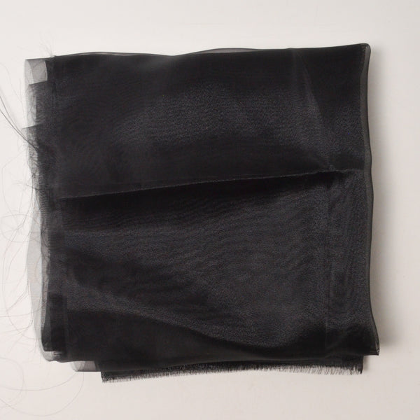 Sheer Black Organza Fabric - 37" x 58"