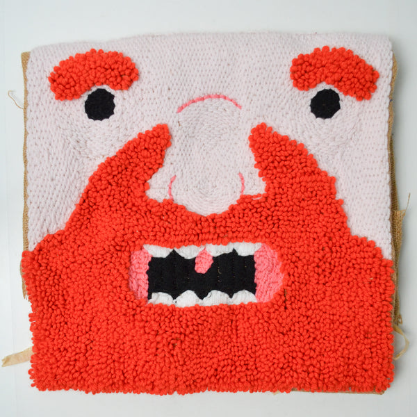 Tufted Face on Burlap Backing - 30" x 37"