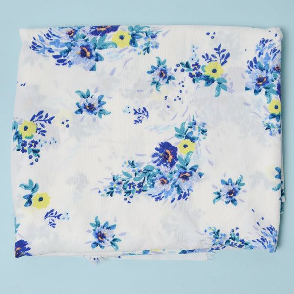 Floral Polyester Crepe Fabric - 48" x 72"